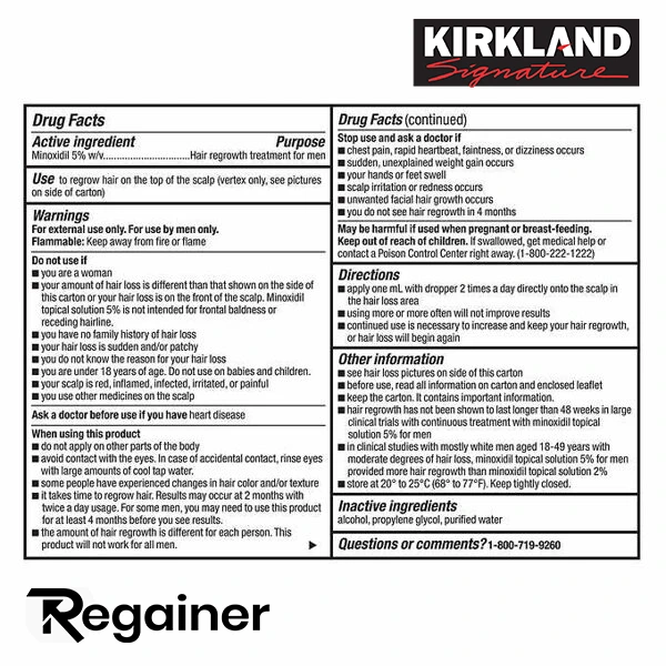 Kirkland Minoksidil 5% – Costco USA! Besplatna dostava! - Slika 5