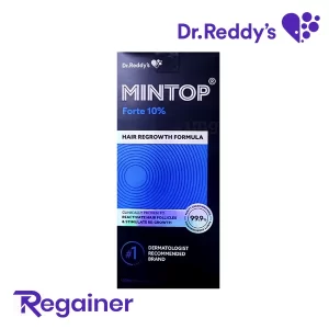 Mintop Forte 10% – Minoksidil 10% tečnot za ponovni rast kose, Dr. Reddy's,Regainer